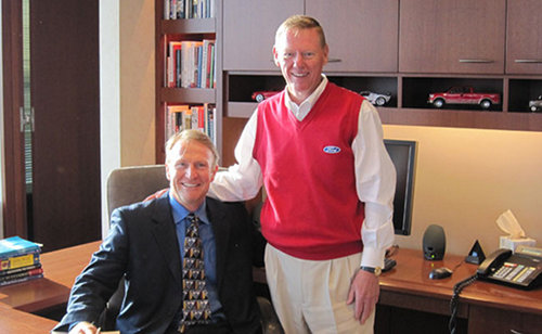 Alan Mulally with Mark Thompson